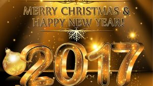 Graphic image that reads "Merry Christmas & Happy New Year 2017"