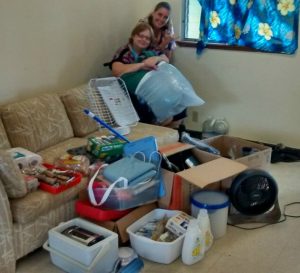 Photo of Karin and her Consumer and the household items