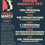 Photo of flier for Hawaii Women's March