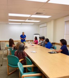 Priscilla Wong, Island Director for Electronic Caregiver Unit presents to Hui Malama Po’o and BIA (Brain Injury Association)