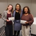 Photo of Kathleen and Lani with trainer